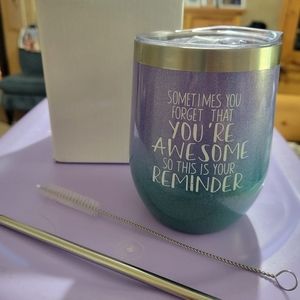 New stemless wine glass gift